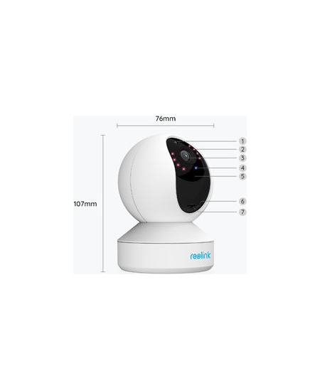 Reolink | Super HD Camera | E Series E320 | PTZ | 3 MP | 4mm/F2.0 | H.264 | Micro SD, Max. 256 GB