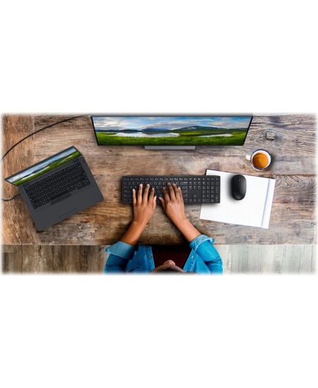 Dell Pro Keyboard and Mouse  KM5221W Wireless, Batteries included, US, Black
