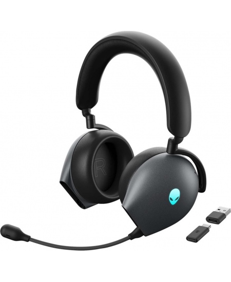 Dell Headset Alienware Tri-Mode AW920H Over-Ear, Microphone, 3.5 mm jack, Noice canceling, Wireless, Dark Side of the Moon