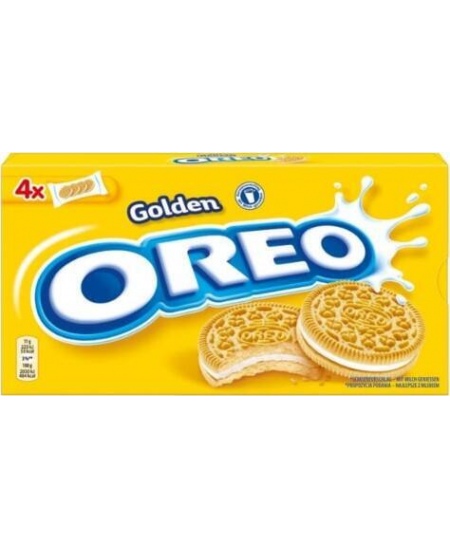 Sausainiai OREO GOLDEN su vanilės skonio įdaru, 176g