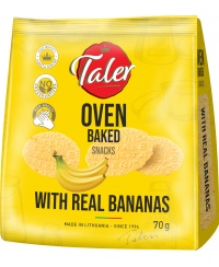 Traškučiai TALER, With real bananas, 70 g