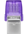 Kingston | DataTraveler | DT Micro Duo 3C | 64 GB | USB Type-C and Type-A | Purple