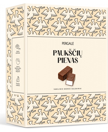 Saldainiai PERGALĖ, Paukščių pienas, 155 g