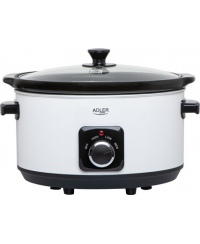 Adler | Slow Cooker | AD 6413w | 290 W | 5.8 L | Number of programs 3 | White