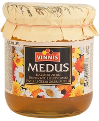 Medus VINNIS, įvairių žiedų, 0,5 kg