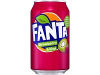 Gaivusis gėrimas FANTA Strawberry  & Kiwi, gazuotas, 0, 33 l, skardinė, D