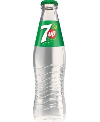 Gazuotas gėrimas, 7UP, 0,2 l, stiklas