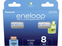 Panasonic | ENELOOP BK-3MCDE/8BE | AA | 2000 mAh | 8 pc(s)