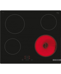 Bosch Hob | PKE61RBA2E | Electric | Number of burners/cooking zones 4 | Touch | Timer | Black