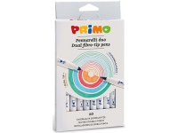 Flomasteriai PRIMO, dvipusiai, 10 spalvų 