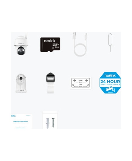 Reolink | 4K 4G LTE Wire Free Camera | Go Series G440 | Dome | 8 MP | Fixed | IP64 | H.265 | MicroSD (Max. 128GB)