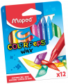 Vaškinės kreidelės MAPED Color Peps, 12 vnt.