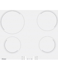 Candy | Hob | CH64CCW | Vitroceramic | Number of burners/cooking zones 4 | Touch | White