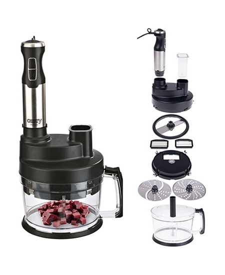 Camry Blender CR 4623 Hand Blender, 1600 W, Number of speeds Variable, Turbo mode, Chopper, Ice crushing, Black