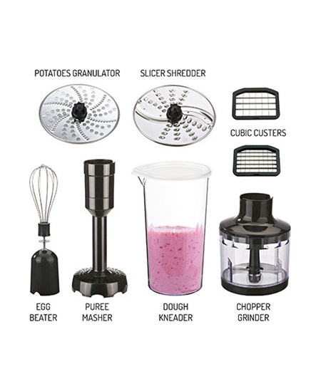 Camry Blender CR 4623 Hand Blender, 1600 W, Number of speeds Variable, Turbo mode, Chopper, Ice crushing, Black