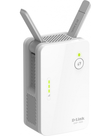 D-Link AC1300 Wi-Fi Range Extender DAP-1620 802.11ac, 400+867 Mbit/s, 10/100/1000 Mbit/s, Ethernet LAN (RJ-45) ports 1, MU-MiMO 