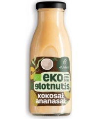 Ananasų ir kokosų glotnutis MANA ekologiškas, 0,25 l  LT-EKO-001