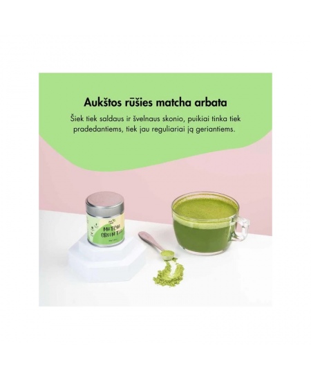 Žalioji arbata Matcha, 30 g.