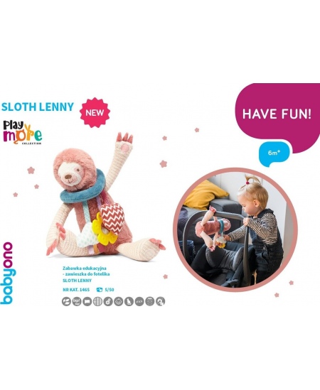 BabyOno vežimėlio pakabinamas - lavinamasis žaislas tinginys 1465