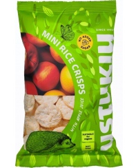 Mini ryžių trapučiai USTUKIŲ MALŪNAS, su obuolių sultimis, 50 g