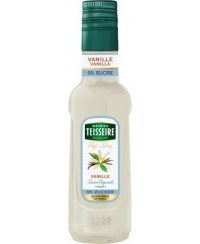 Sirupas TEISSEIRE, vanilės skonio, be cukraus, 0,25 l.