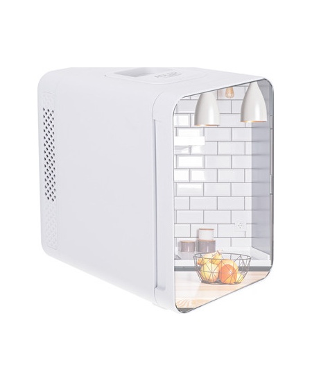 Adler Mini refrigerator with mirror AD 8085 Free standing, Larder, Height 27 cm, Fridge net capacity 4 L, White