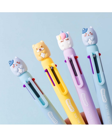 6 spalvų tušinukas SQUISHY 1, įvairių dizainų