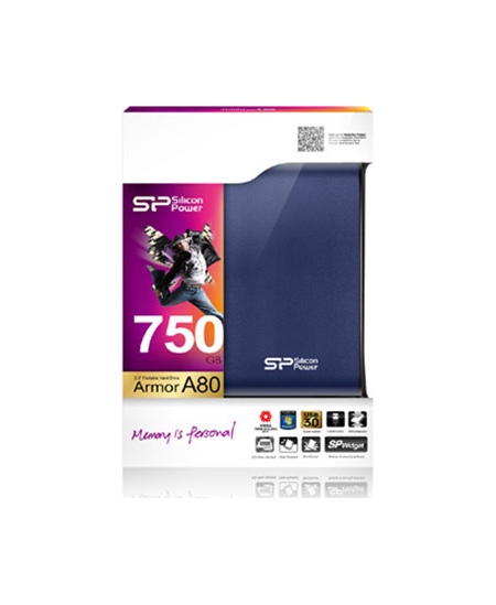Silicon Power Armor A80 2TB 2.5 ", USB 3.1, Blue