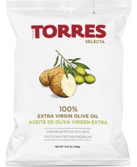 Bulvių traškučiai TORRES, su alyvuogių aliejumi, 125 g