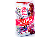 Saldainiai KOFLI - kavos pupelės aplietos šokoladu, 1 kg