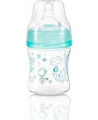 BabyOno dieglių nesukeliantis plataus kaklelio buteliukas 120 ml nuo 0 mėn mėtinis 402/01