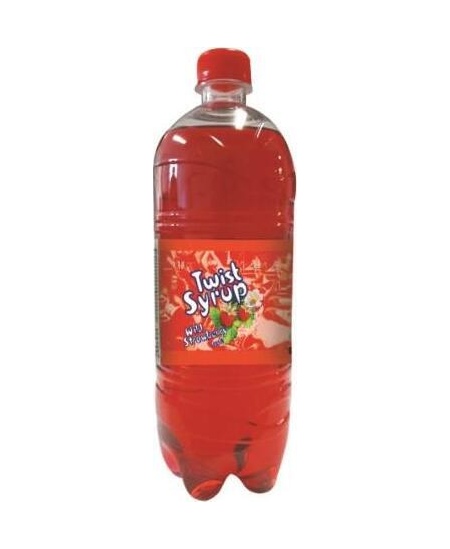Sirupas TWIST žemuogių skonio, 1 l