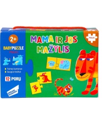 Baby Puzzle dėlionė mažiausiems Mama ir jos mažylis 24 detalės