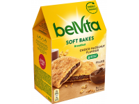 BELVITA minkšti sausainiai su šokolado ir lazdyno riešutų skonio įdaru, 250g