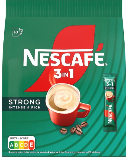 Kavos gėrimas NESCAFE STRONG 3in1, 10 vnt.