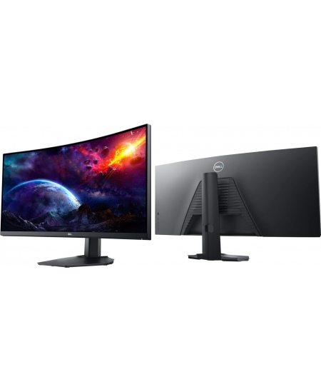 Dell LCD S3422DWG 34 ", VA, WQHD, 3440 x 1440, 21:9, 2 ms, 400 cd/m², Black, HDMI ports quantity 2