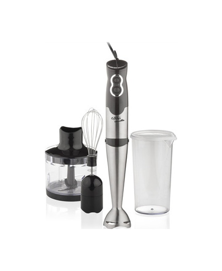 Gallet Blender Naucelle 3in1 GALMIX435 Hand Blender, 500 W, Number of speeds 2, Chopper, Ice crushing, Black/Stainless steel