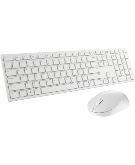 Dell Keyboard and Mouse KM5221W Pro Wireless, RU, 2.4 GHz, White