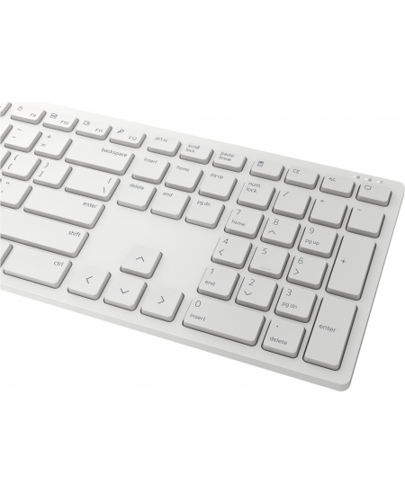 Dell Keyboard and Mouse KM5221W Pro Wireless, RU, 2.4 GHz, White