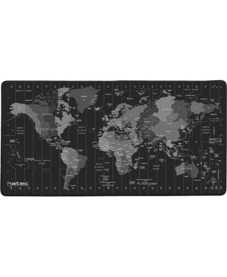 Natec Mouse Pad, Time Zone Map, Maxi, 800x400 mm