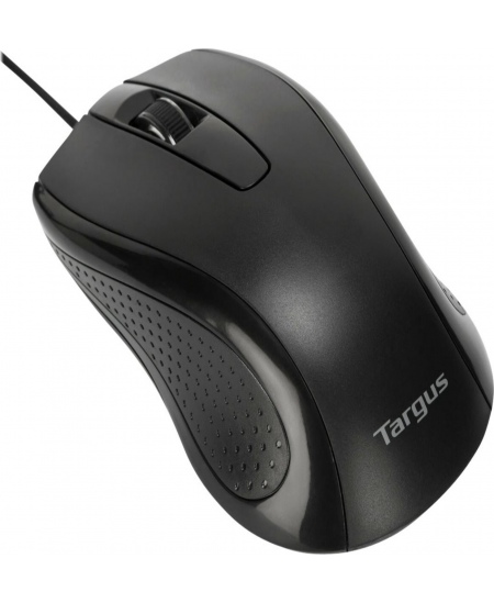Targus Full-Size Optical Antimicrobial Wired Mouse | Mouse | Full-Size Optical Antimicrobial | Wired | Black
