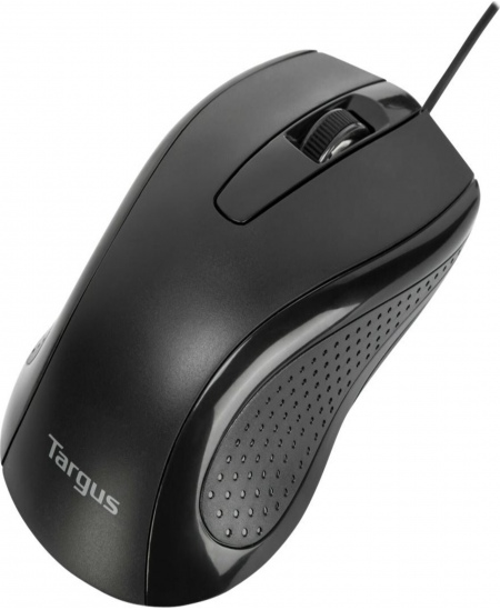 Targus Full-Size Optical Antimicrobial Wired Mouse | Mouse | Full-Size Optical Antimicrobial | Wired | Black