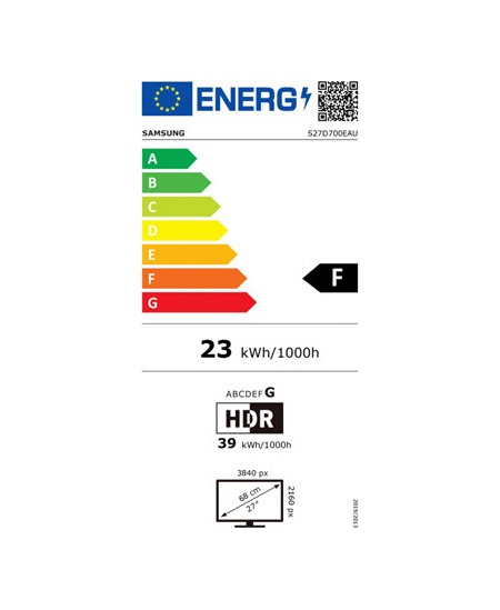 LS27D700EAUXEN | 27 " | IPS | 4K | 16:9 | 60 Hz | 5 ms | 3840 x 2160 pixels | 350 cd/m² | HDMI ports quantity 1