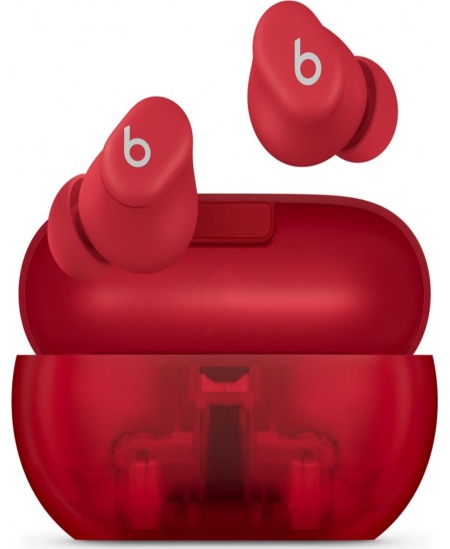Beats Solo Buds, Transparent Red