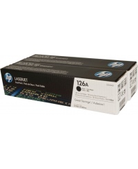 HP 126A Dviguba pakuotė (CE310AD), juoda kasetė