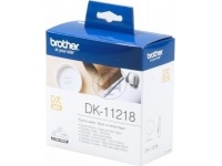 Brother DK-11218 Round Labels, Black on White Paper, 24 mm, 1000 labels per roll