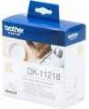 Brother DK-11218 Round Labels, Black on White Paper, 24 mm, 1000 labels per roll