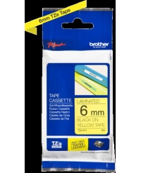 Brother P-Touch TZE611 (TZ611) 6 mm juoda ant geltonos spalvos 8 m ilgio