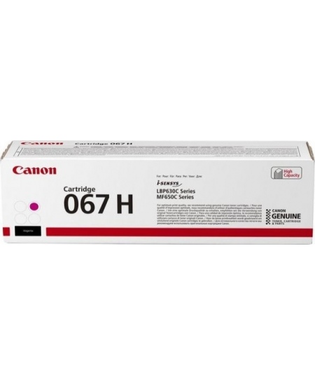 Canon 067H (5104C002) kasetė lazeriniams spausdintuvams, Purpurinė (2350 psl)