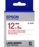 Epson LK-4WRN (C53S654011) Label Cartridge Standard, Red on White 12mm (9m)